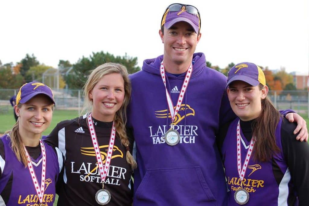 Laurier Softball team with medals